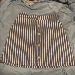 High waisted jean skirt from Dry Goods.